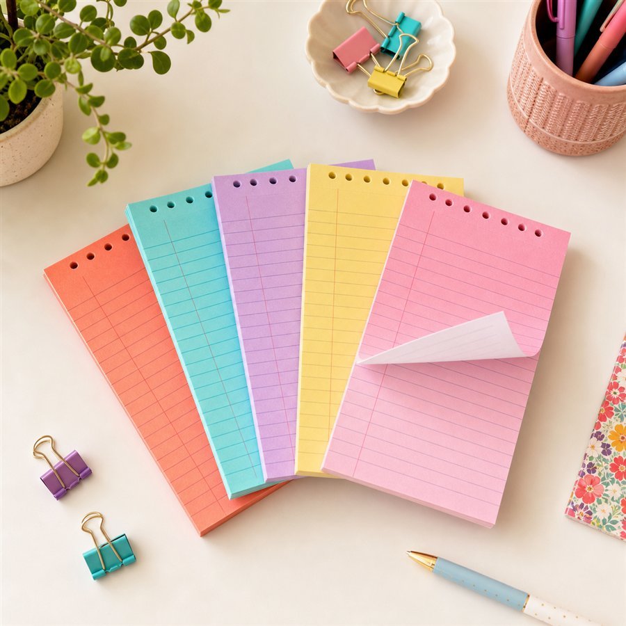 Original Rosebubbles Finds product scene for 5-Pack Colorful 5x8 Notepads